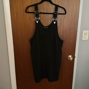 Waffleknit overall dress from shein. Brand new